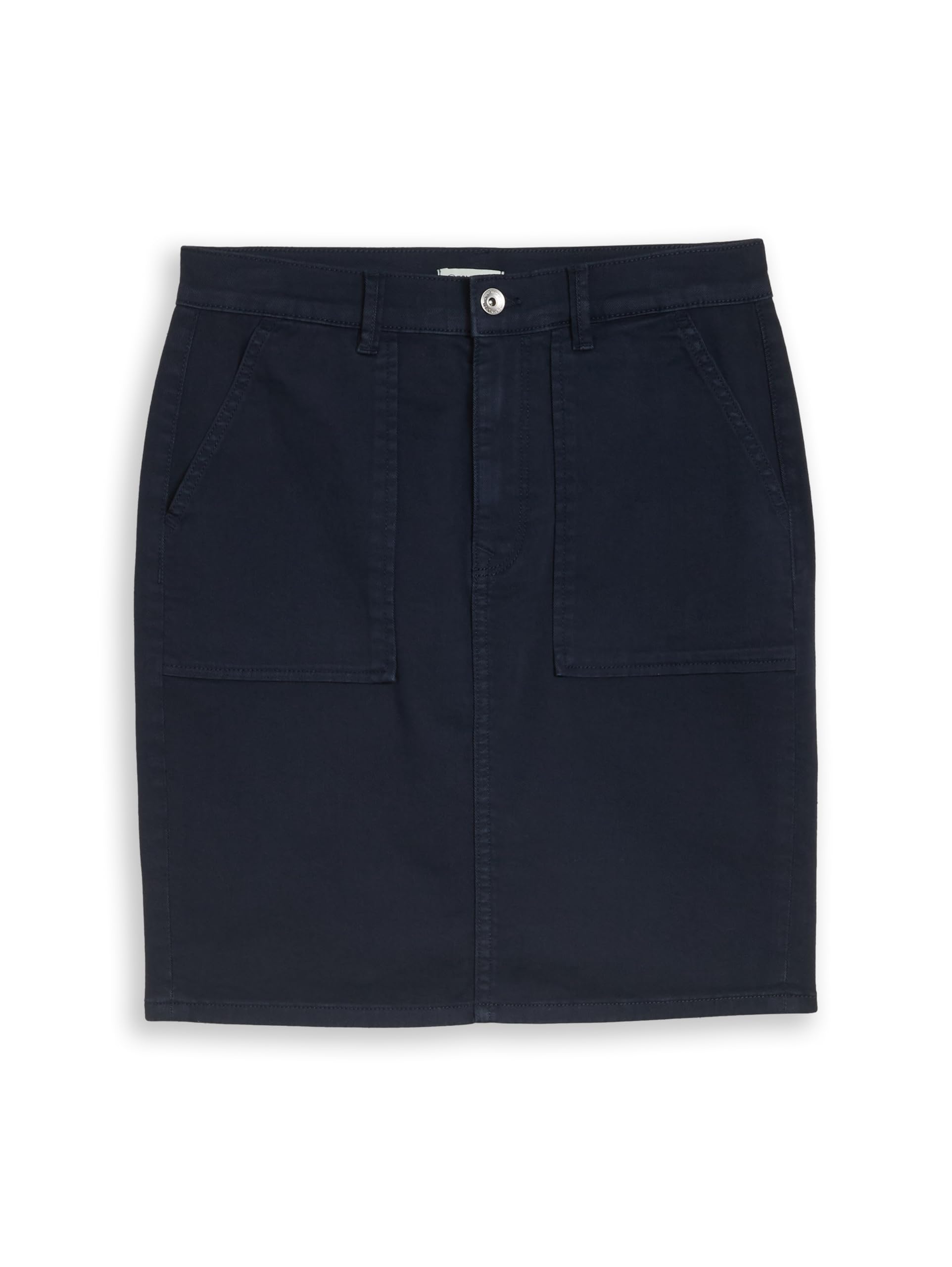 Tom Tailor Damen 1050530 Jeansrock mit aufgesetzten Taschen