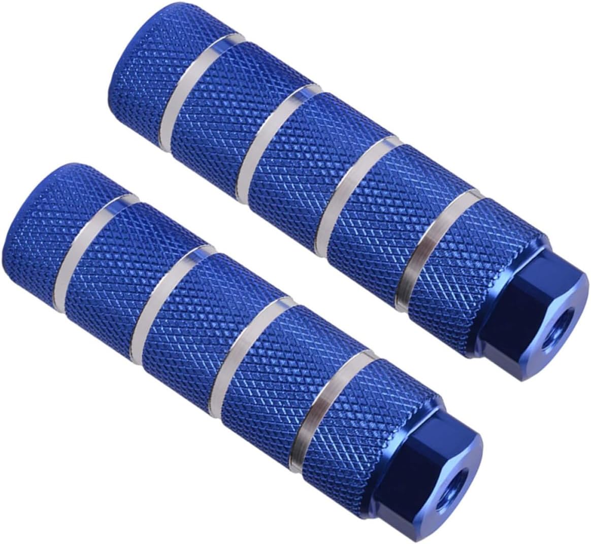 Blue Rear Axle Foot Pegs for Mountain Bike, 9mm Aluminum Alloy Pair