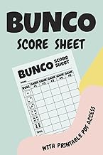 Bunco Score Sheets: Fun and Simple Score Tracking for Bunco Game Nights with Printable PDF Access