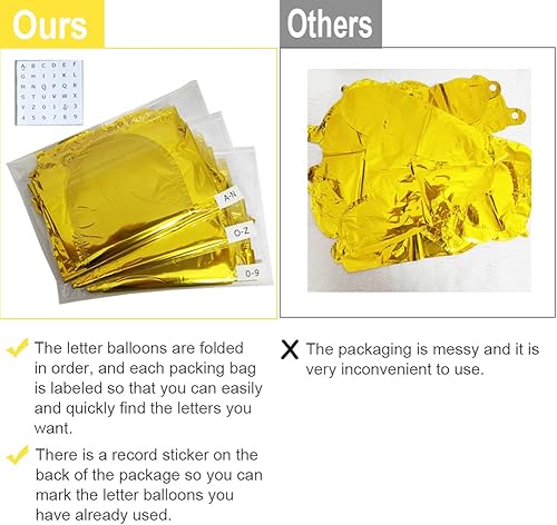 Miniatura 6 de Kit de 36 globos de letras personalizadas de oro rosa de 16 pulgadas, pancarta de frase para boda, baby shower, suministros de fiesta de cumpleaños,