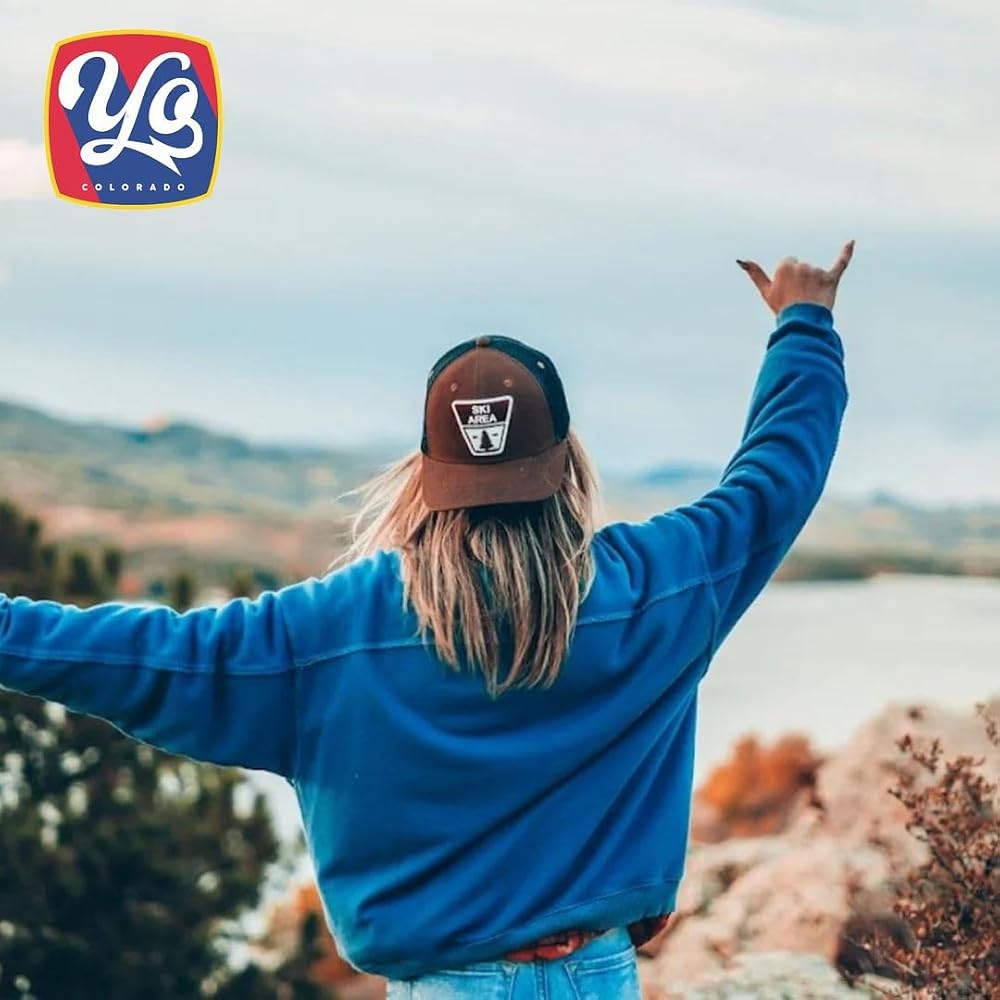 Casquette camionneur Rocky Mountain National Park - Casquette Snapback de randonnée Colorado - France