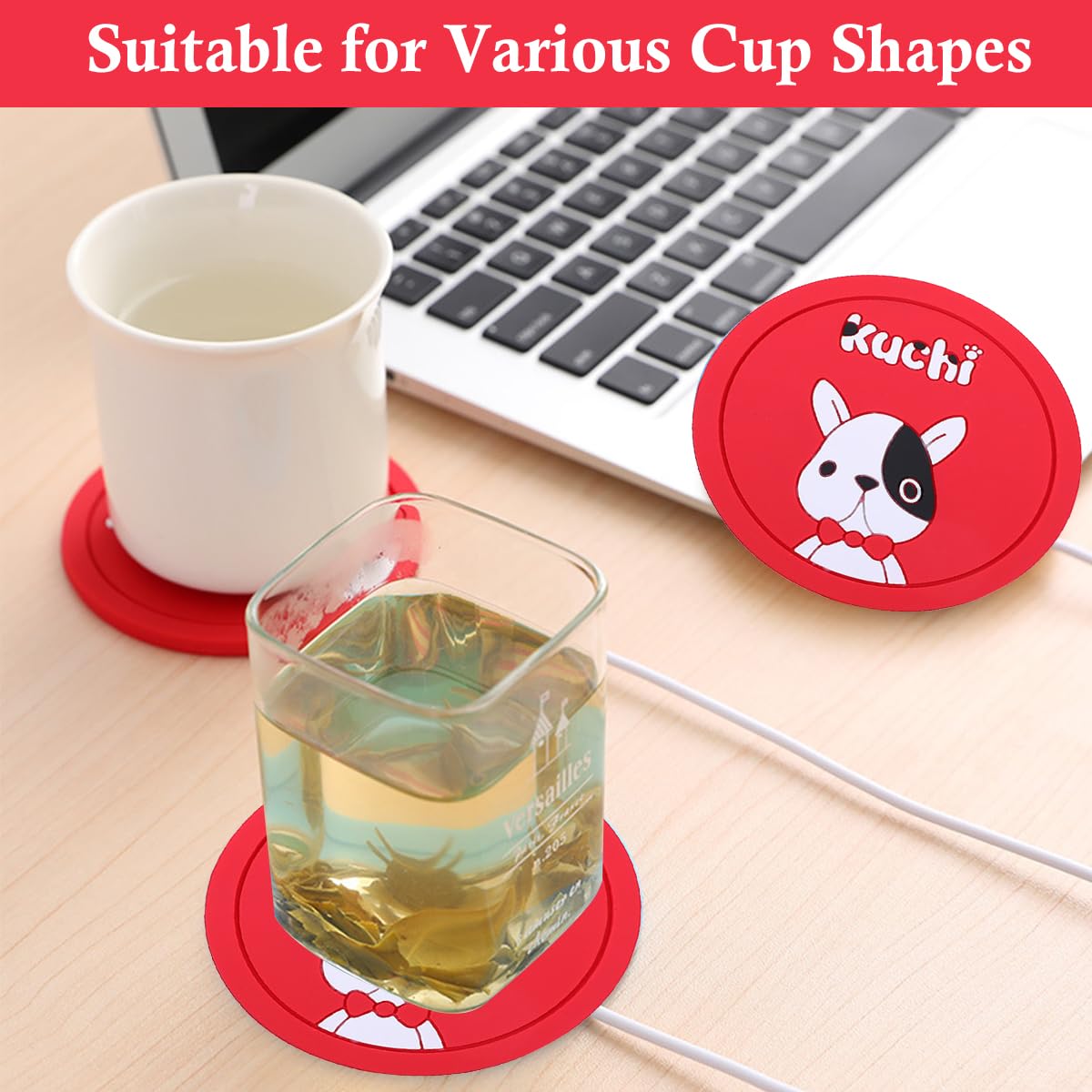 Scalda Bevande, Scalda Tazza USB, Tazze Da Caffè, Coffee Warmer, Riscaldatore Caffè Intelligente, Scaldatazze da Caffè, Scaldabagno Tazza USB Ufficio/Casa, Tazza Termica Caffè/Tè