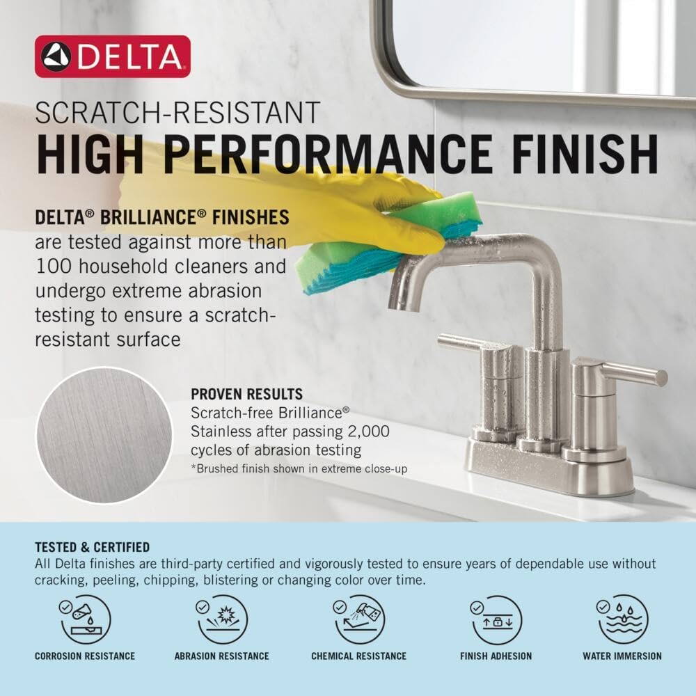 Delta 2532LF-SSMPU Woodhurst Bathroom Faucet, Stainless - Image 3