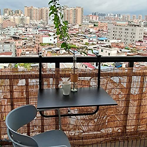 Table pliante suspendue pour aménager un petit balcon étroit