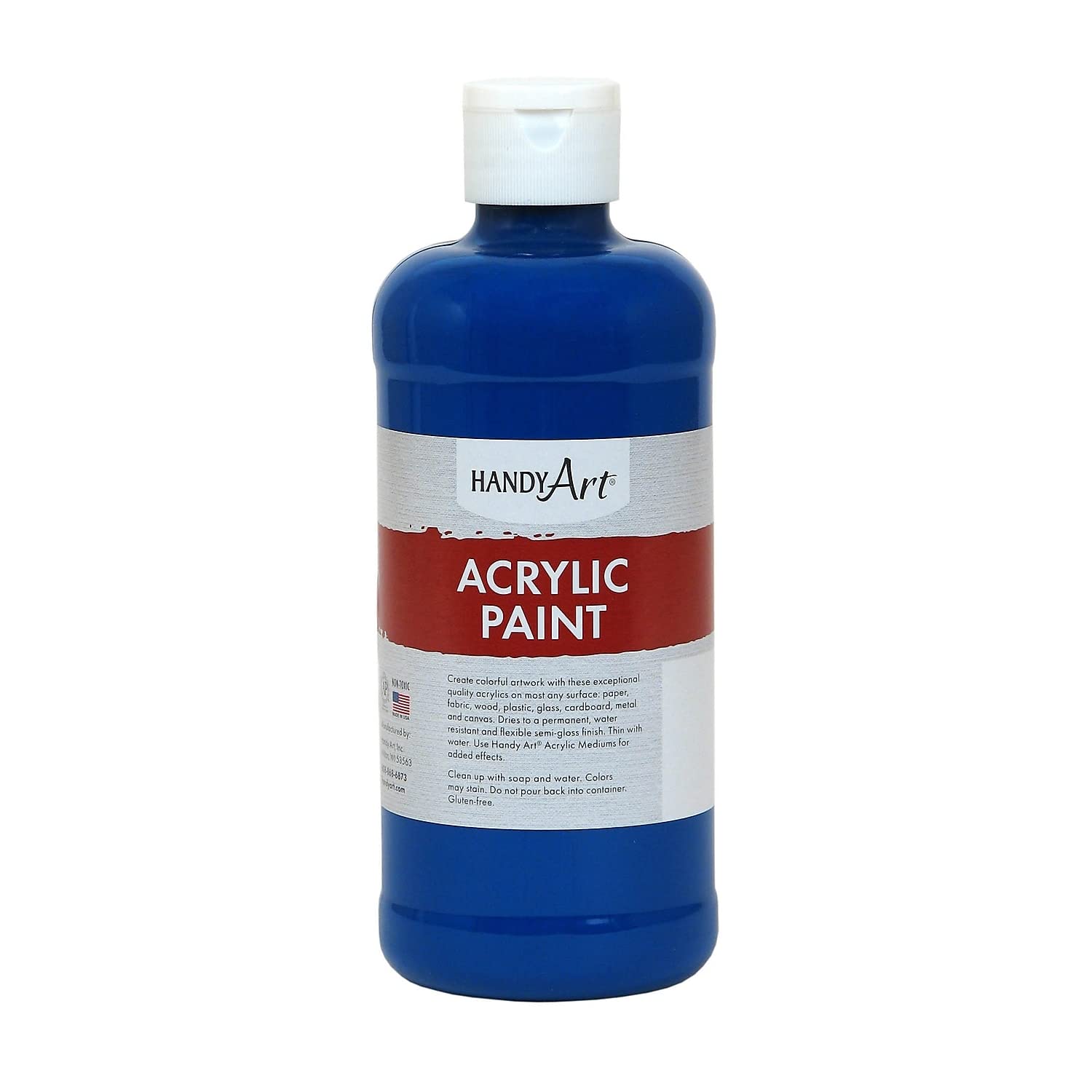 Handy Art 101-065 Student Acrylic Paint 16 ounce, Ultramarine Blue