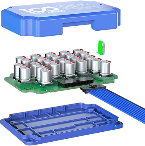 Miniatura 2 de Equalizador activo de batería 100Balance 5A 4S para Lifepo4 o NCM Li-ion Li-Ion Batería Grupo BMS Transferencia de Energía Junta con ABS Azul (4S)
