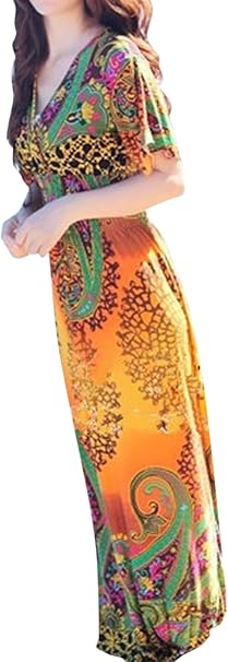 Amazon Asherangel レディース ビーチワンピース エキゾチック 体型カバー パーティードレス ファッション マキシワンピース リゾート 旅行 大きいサイズ 花柄 海辺 イェロー M イブニングドレス 通販 Amazon Asherangel レディース ビーチワンピース エキゾチック 体型カバー パーティードレス ファッション マキシワンピース リゾート 旅行 大きいサイズ 花柄 海辺 イェロー M イブニングドレス 通販