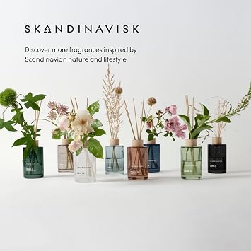 Skandinavisk y 'Island' Scent Diffuser with 8 Scents; Scent Notes: Crabapple and Dog Rose, Water Mosses and Green Leaves, 3.38 fl. oz.