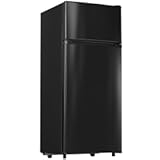 Manastin 4&period;5 Cu&period;Ft Mini Fridge with Freezer&comma; Small Refrigerator with 2 Doors for Kitchen&comma; Dorm&comma; Office and Bedroom&comma; Mini Fridge with Adjustable Shelves &lpar;Black&rpar;