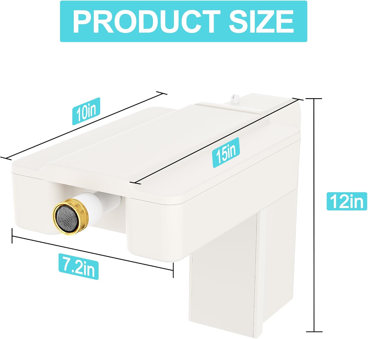 Pool Water Leveler Auto Fill, Automatic Pool Filler for Water Level Control, Auto Refill Kit for Swimming Pools, SPA, Pond (Grey White)