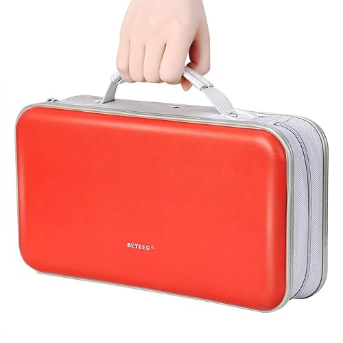 Miniatura 10 de Wismart - Cartera para CD y DVD, capacidad de 96 pulgadas, resistente, resistente, almacenamiento de DVD, carcasa dura, soporte para disco de CD,