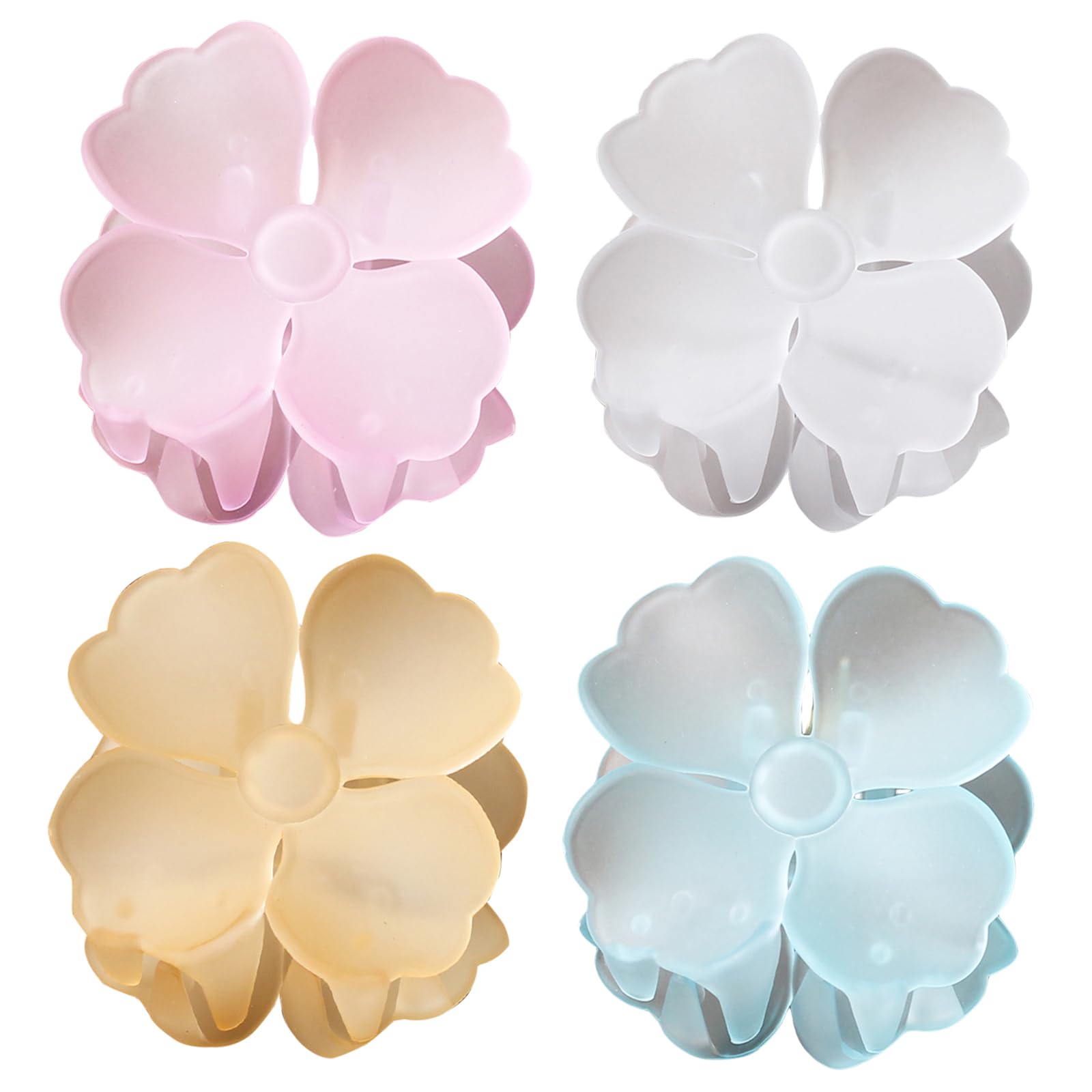 French Flower Claw Hair Clips for Women Non-Slip Strong Hold Clips for Thick Hair,Medium Hair Claw Clips Hair Accessories (HairclawFrench2) - Image 2