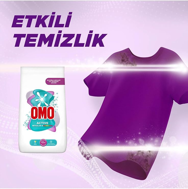 Omo Active Beyazlar & Renkliler Toz Deterjanı, 9 kg