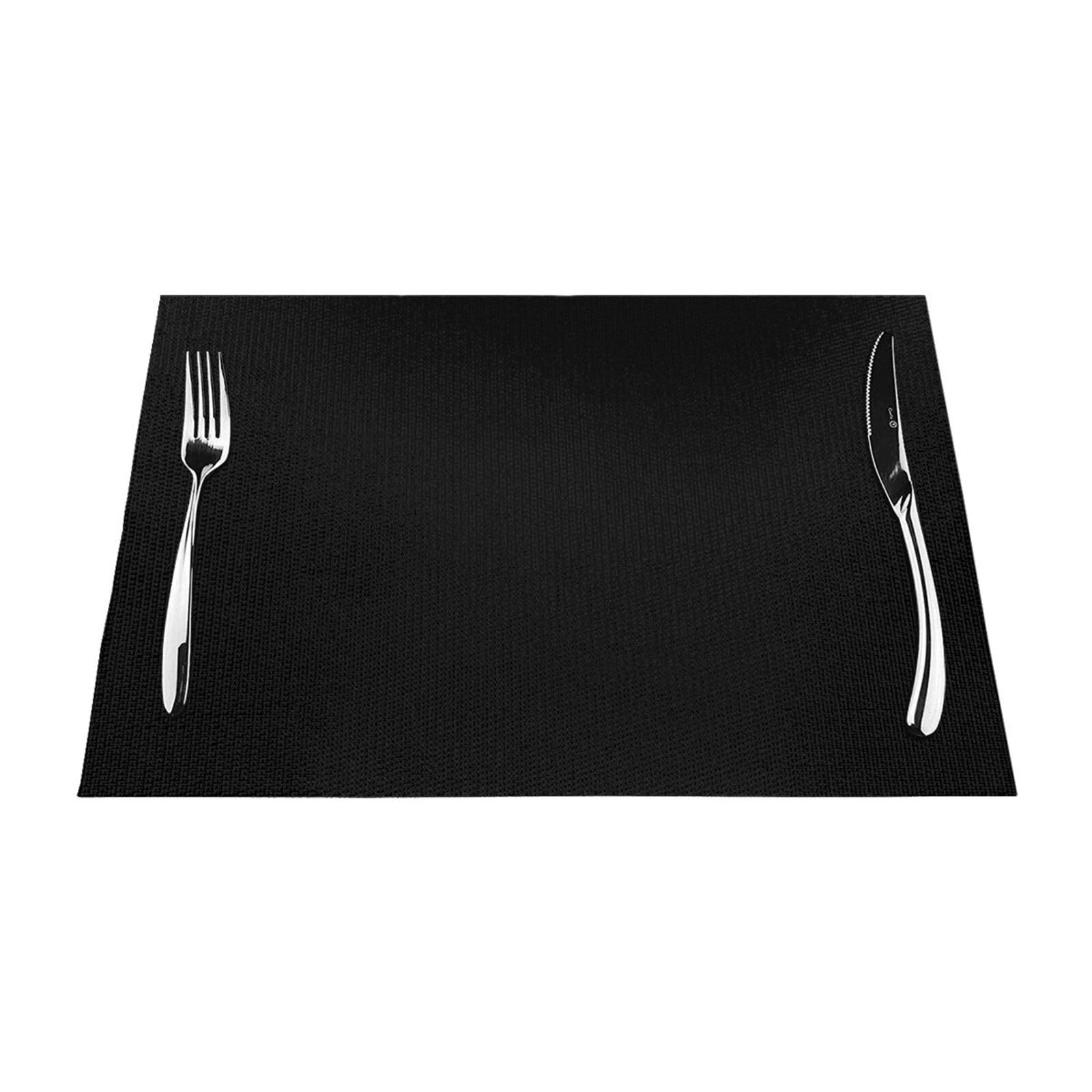 PVC Placemat Set of 6 PCS, 45x30 CM, Karate Printed Non-Slip Heat Resistant Place Mats for Kitchen Dining Table Indoor Outdoor