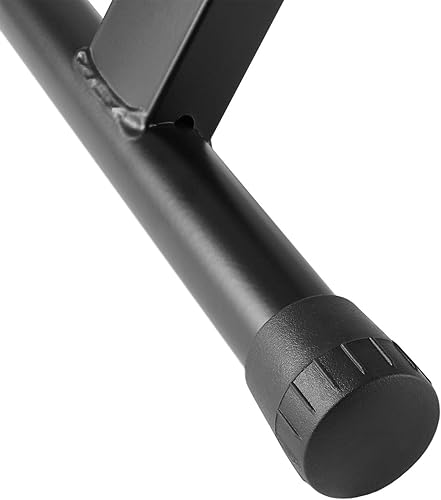 Miniatura 8 de Hamzer Banco de piano acolchado, taburete ajustable para teclado, plegable y portátil con cojín acolchado, asiento estable y resistente plegable