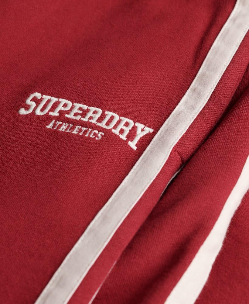 Superdry Damskie spodnie do biegania Athletic z paskami i z koronką