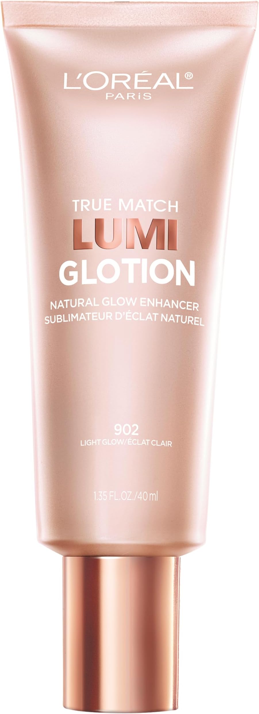 L'Oreal Paris Makeup True Match Lumi Glotion, Natural Glow Enhancer, Illuminator Highlighter, Bronzing Drops For a Sun-Kissed Glow, 902 Light