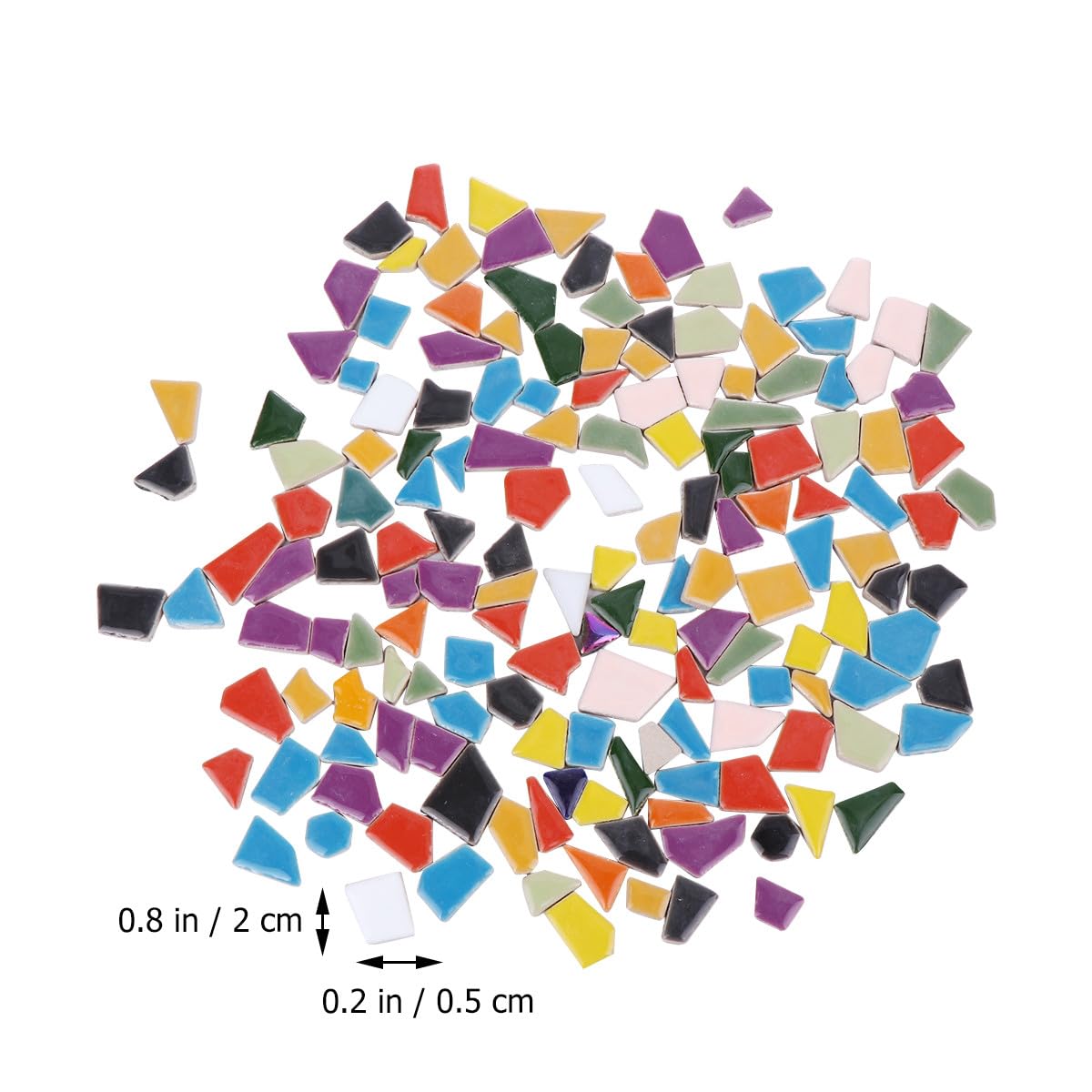 Mosaïque en Cristal Irrégulière 500g pour Bricolage Décoratif