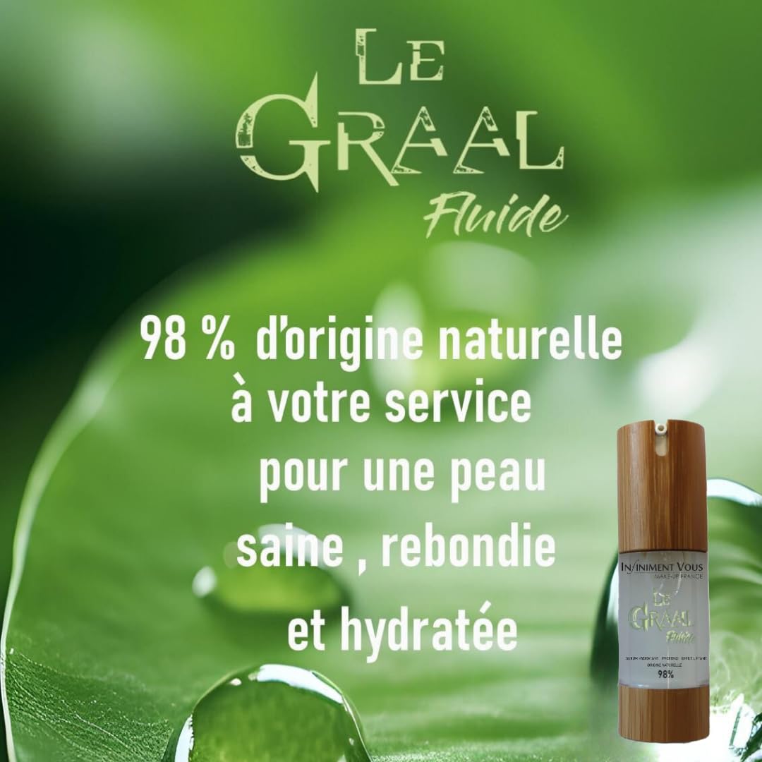 Infiniment Vous Make Up France - Siero Idratante Le Graal Fluido, siero viso, skincare, trattamenti per il viso, siero idratante viso, siero idratante all'acido ialuronico, prodotto in Francia.