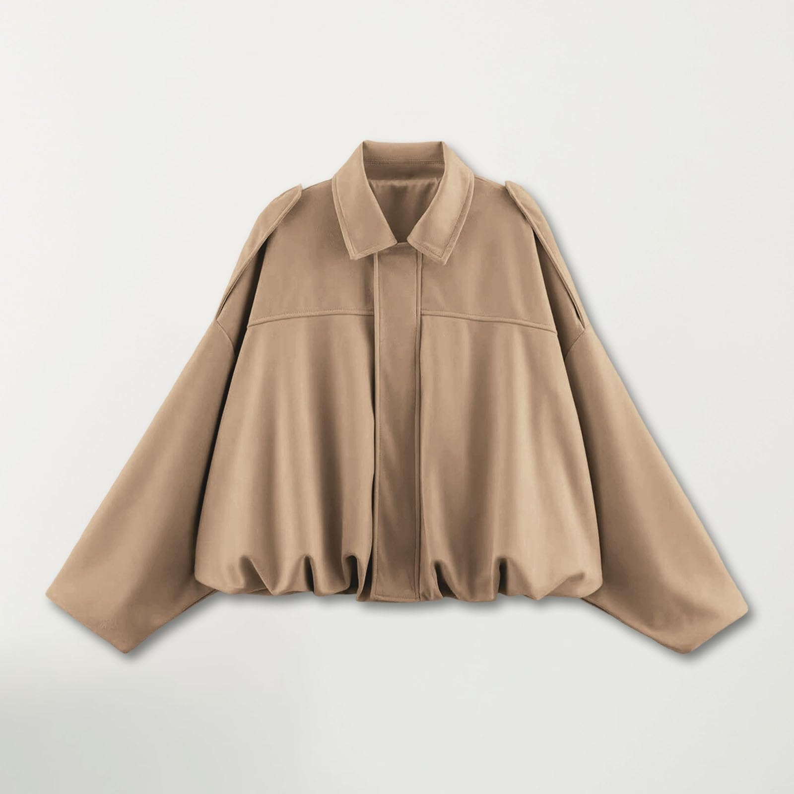 Generisch Lässige, einfarbige, modische Alltagsjacke, leichte Langarm-Jacke mit Reißverschluss, Streetwear-Mantel für den