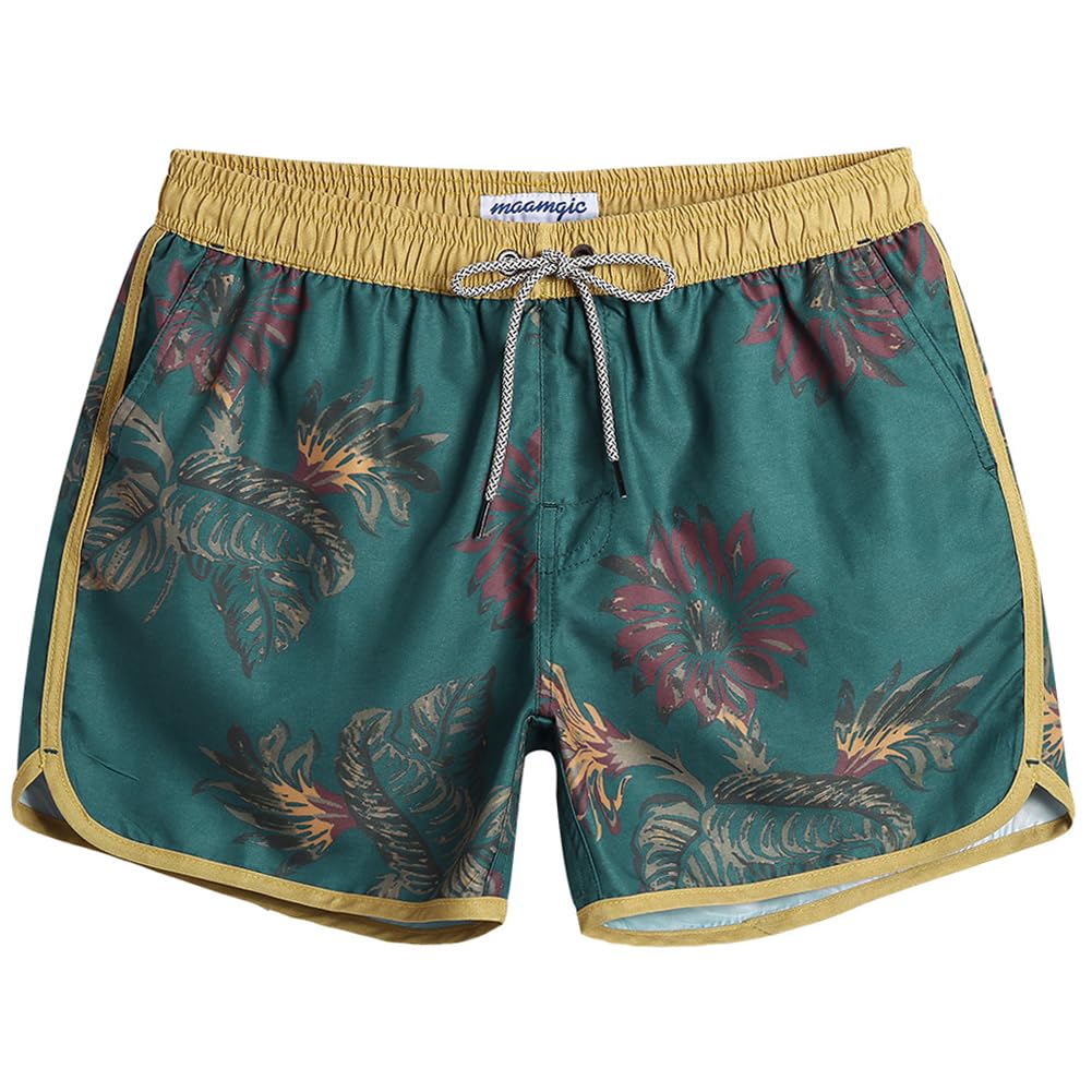 MaaMgic Bañador Hombre de Natación Secado Rápido Interior de Malla Pantalones Cortos d'Aire Vintage 80s 90s — view 41