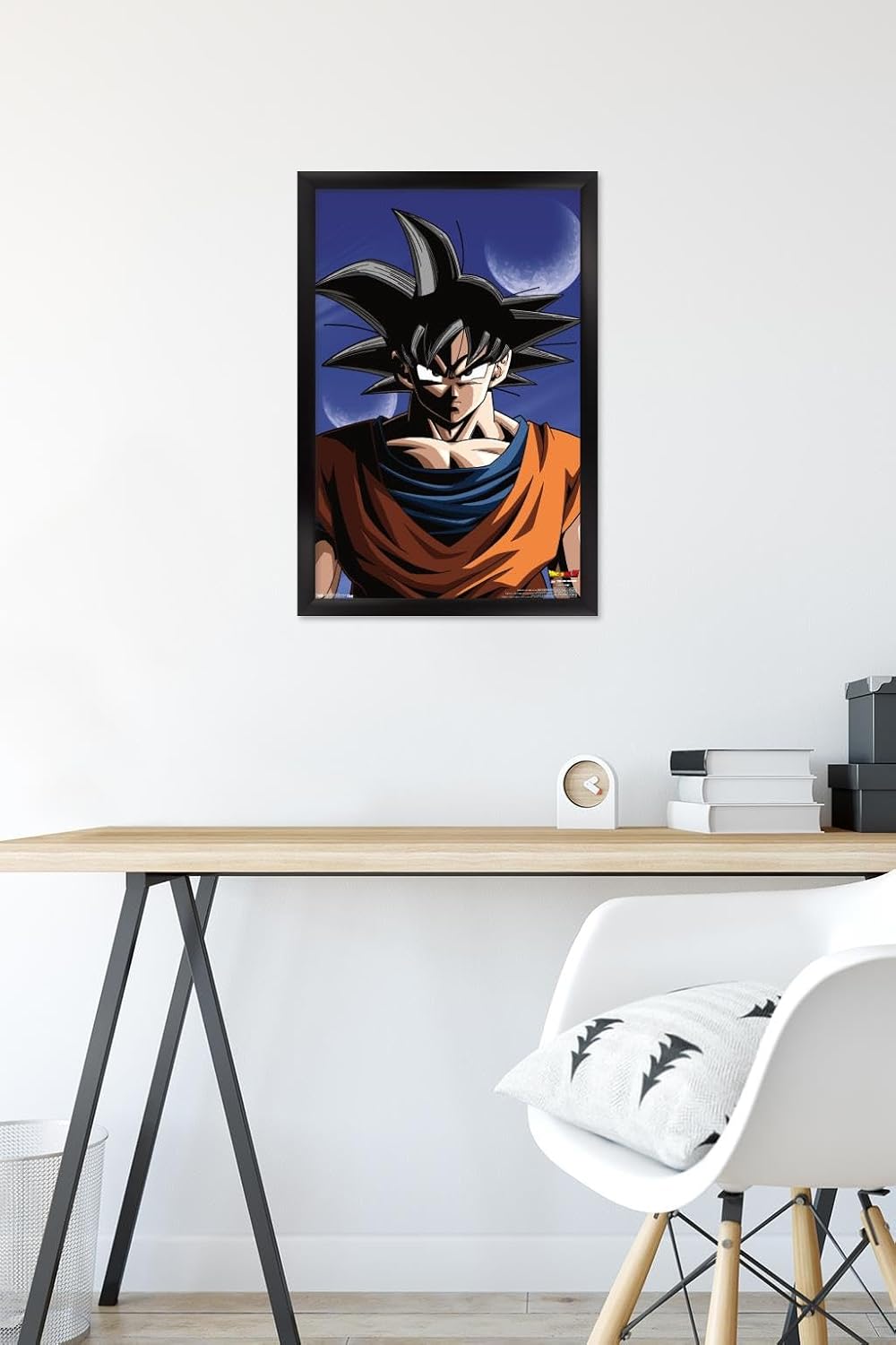 Trends International Dragon Ball Z - Goku Wall Poster, 14.725" x 22.375", Black Framed Version