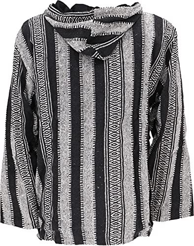 Guru-Shop, Goa Hoody, Baja Hoody, Nero, Cotone