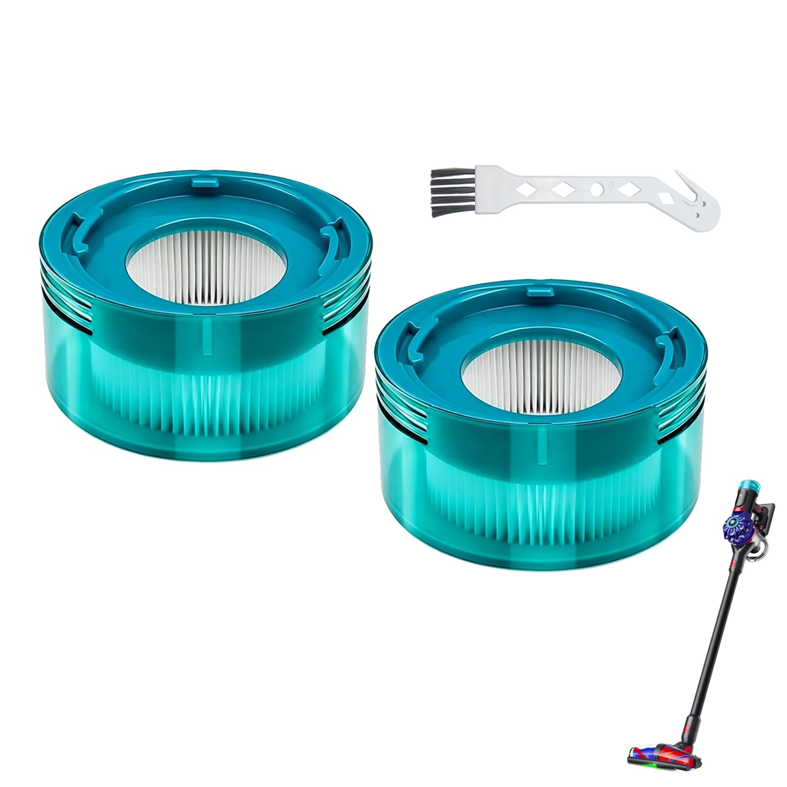 Replacement Filter Kit for Dyson V10 Konical, V10 Konical + Auto-empty Dok