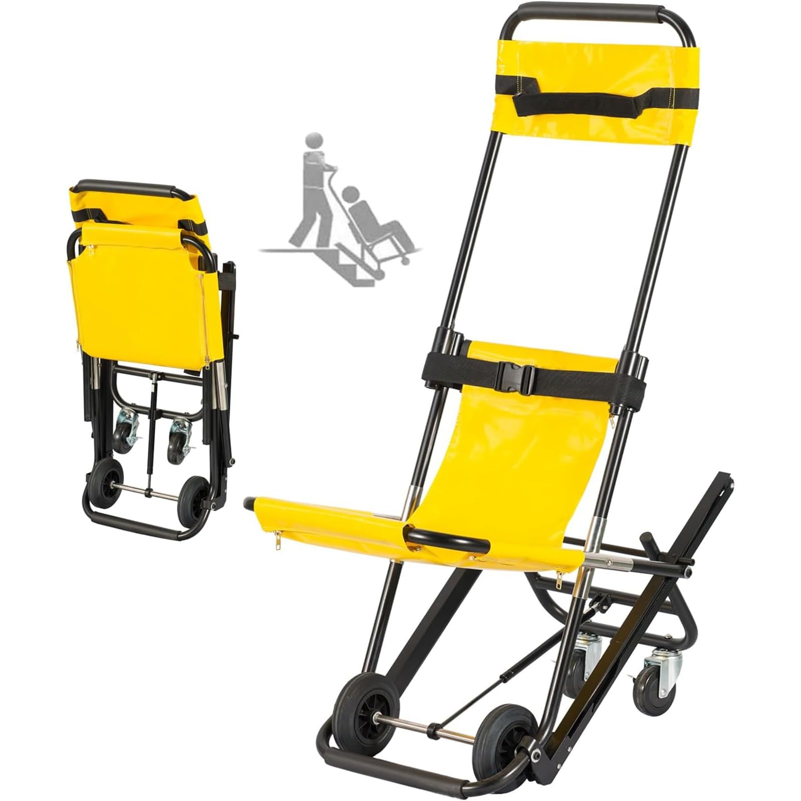 Amazon.co.jp: 頑丈な緊急用階段椅子、折りたたみ式階段リフトチェア