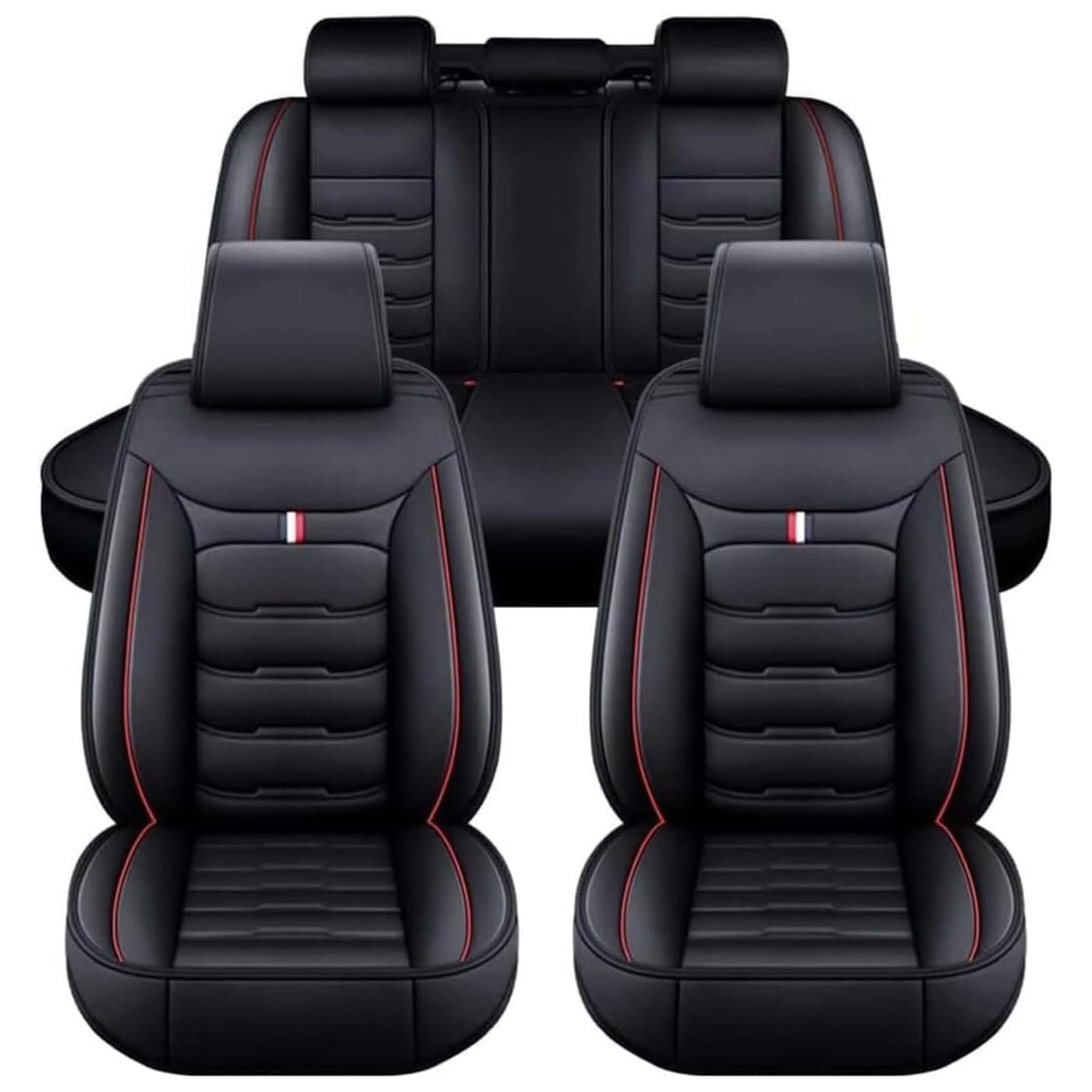 TFIUMCRGW For Toyota C-HR CHR Hybrid/C-HR EV B-Hybrid/2016-2023 Car Seat Covers Full Set, Breathable Faux Leather Seat Protectors, Waterproof Automotive Seat Guards,A