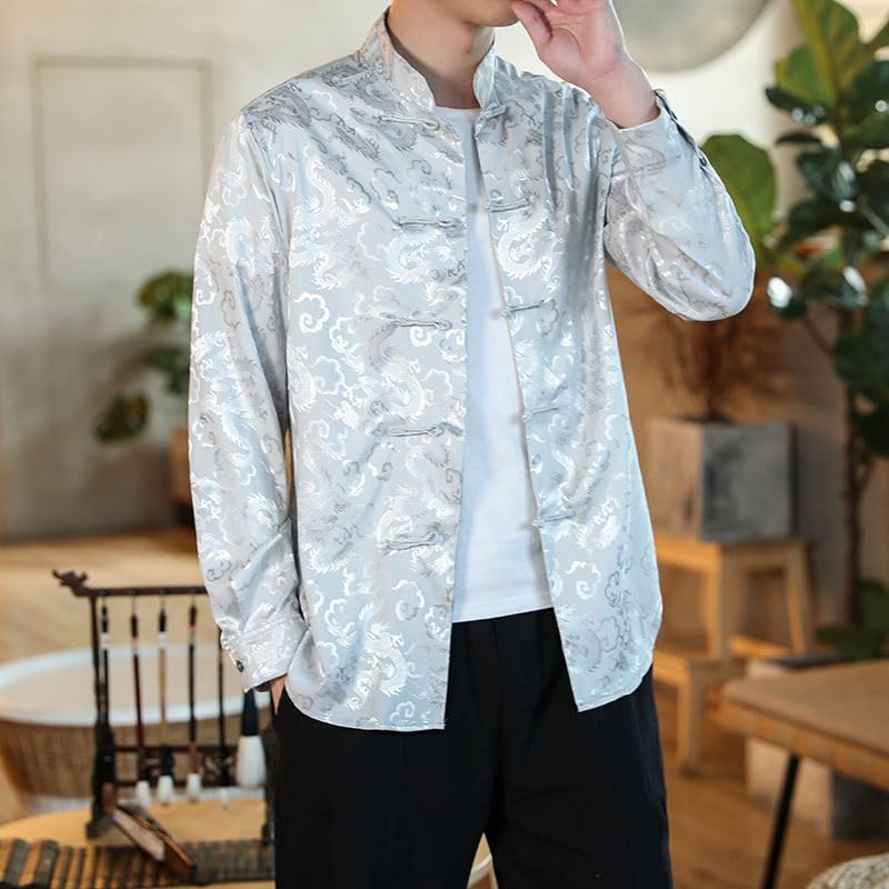 Camisa de estilo chino retro con la que conectarás con la tradición y el confort 7