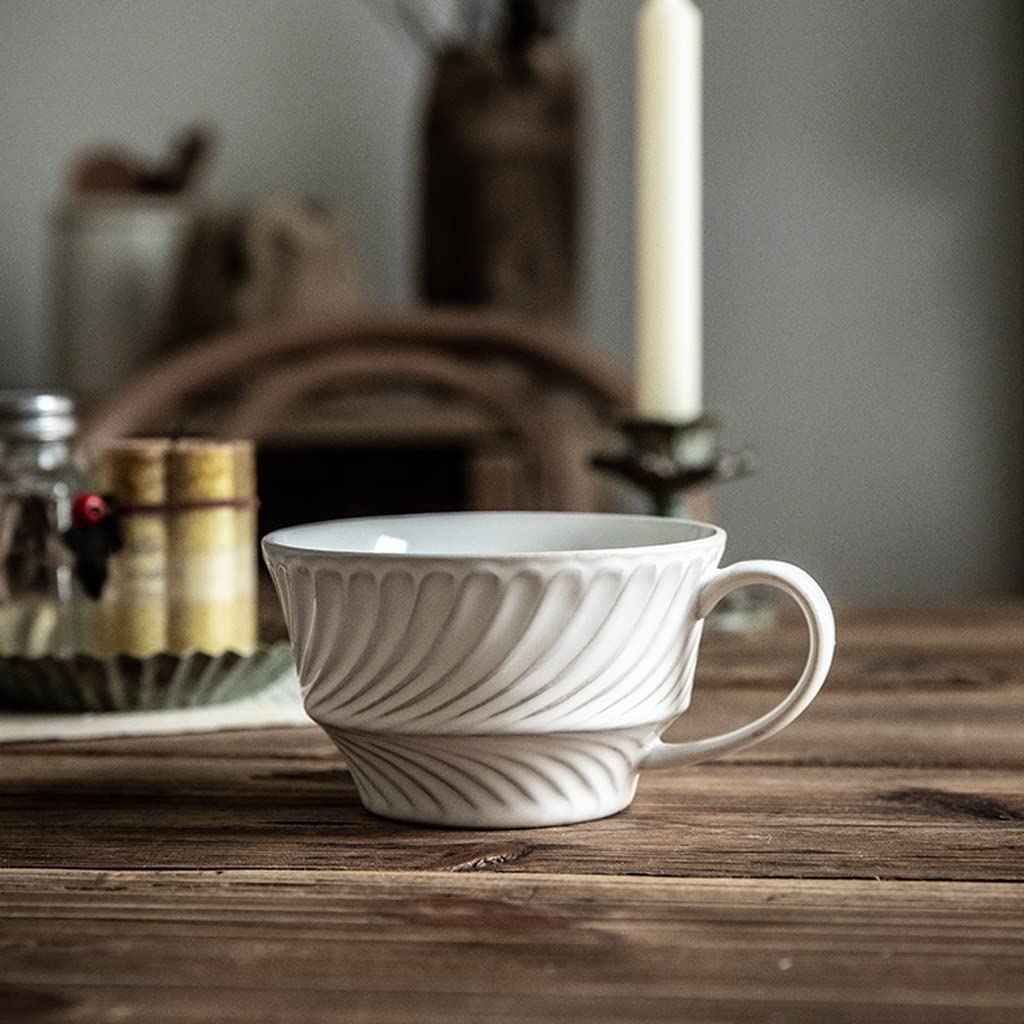 Tazas de Té Tazas Desayuno Taza de café, taza de té, tazas de café de cerámica, regalo de cumpleaños para mujeres, tazas de té de 300 Ml/10 Oz, taza de té para restaurante en casa Tazas Tazas de Cafe