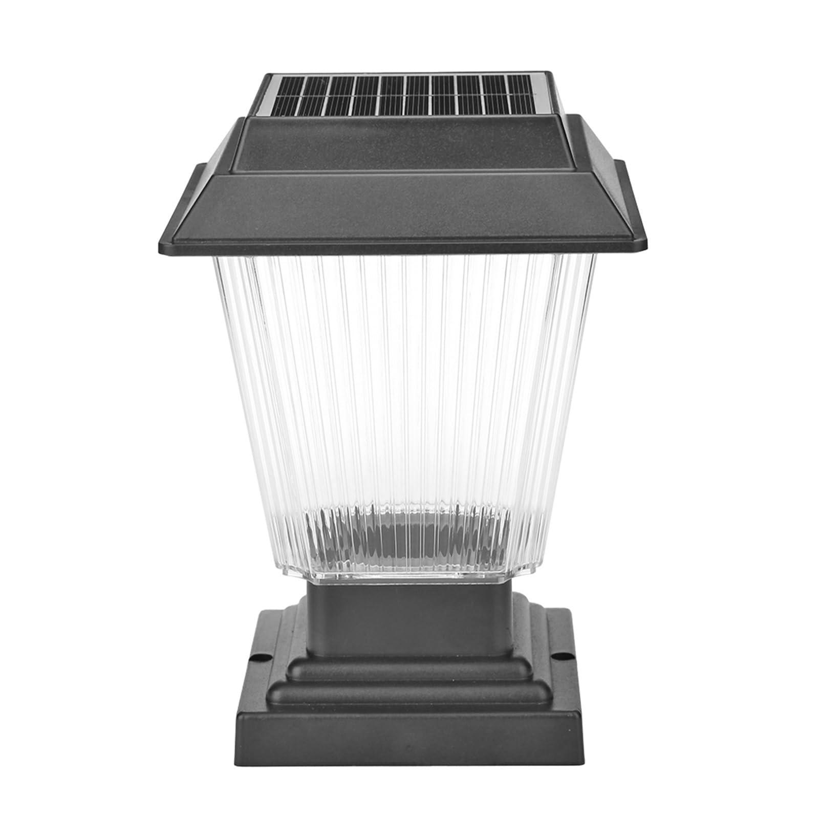 TRDEWR Garden Lamp Sunlight Street Head LED Outdoor Waterproof Rainproof Villa Park Decor Pillar Light Efficiently Utilize Sunlight