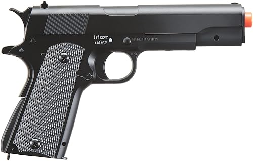 Miniatura 2 de 250 FPS Airsoft - Pistola 1911 con resorte de metal completo, color negro