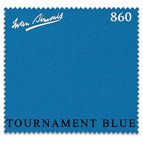 Iwan Simonis 860 Pool Billiard Table Cloth - Authorized Dealer (Tournament Blue, 9 ft) Cover