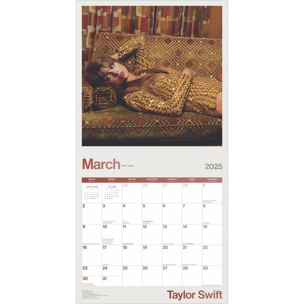 BrownTrout, Taylor Swift 18 Month 2025 Wall Calendar : Amazon.ca