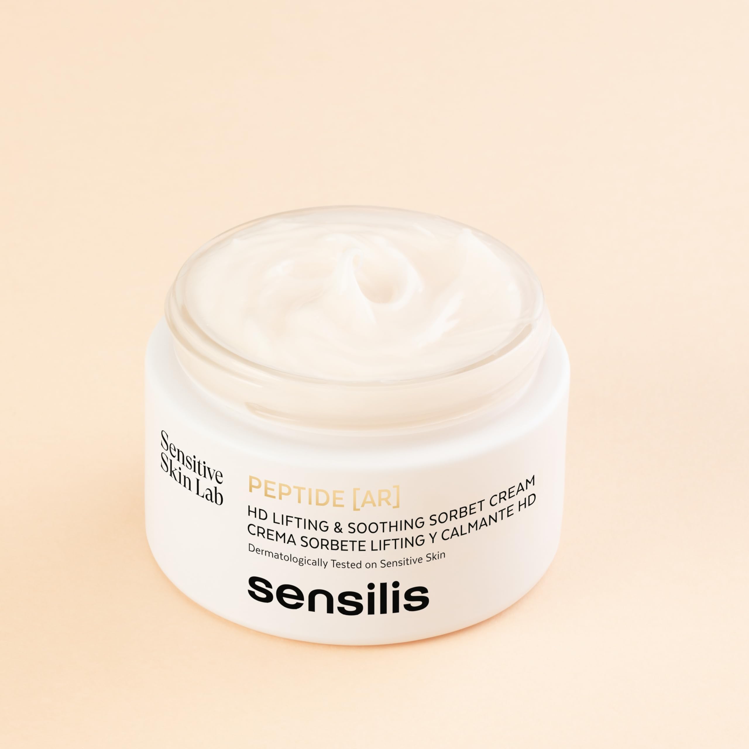 Sensilis - Peptide AR, Crema Sorbete Efecto Lifting, 50 ml | Péptidos, Ácido Hialurónico, Efecto Lifting, Calmante, Piel Normal a Grasa, Piel Sensible, Textura Sorbete, Antiedad, Confort