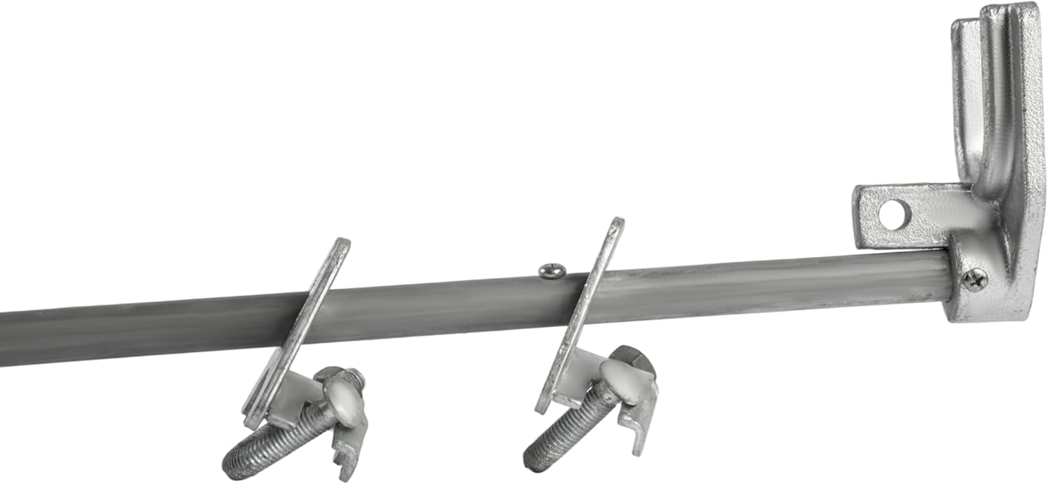 Heavy Duty Chain Link Drop Rod for Double Gates - Pull Style Fence Gate Latch Fits 1-3/8" Metal Frame - Secure Drop Bolt Ground Latch for Chain Link Gates,Pack of 1