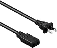 Vista 1 de Cable de alimentación de CA cuadrado de 2 clavijas para Roland Alpha Juno 1 y 2 106 D10 D50 Synth
