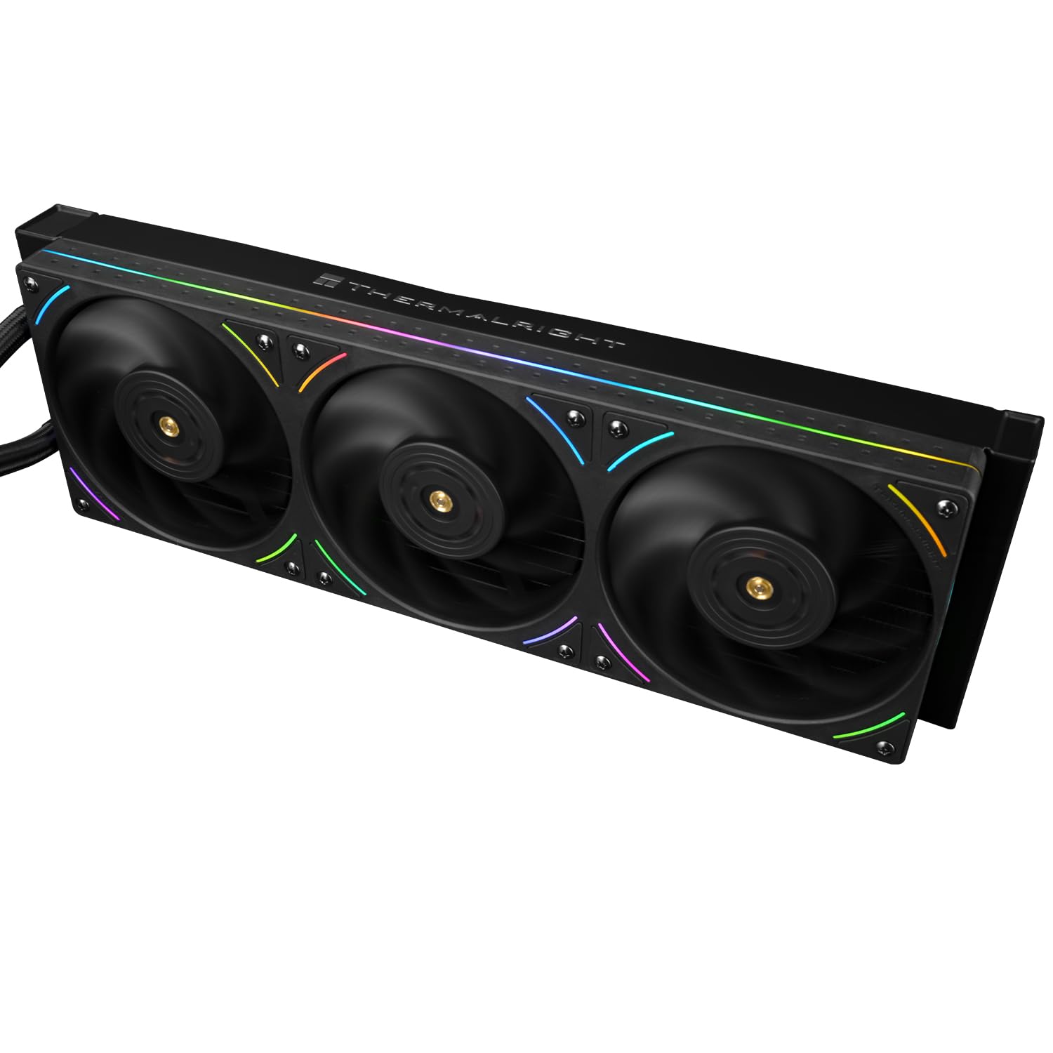 Thermalright TR Mjolnir Vision 360 UB PRO ARGB czarna chłodnica CPU-Aio, specyfikacja 360, system chłodzenia wody z wentylatorem liniowym, ekran LCD 3,5" o rozdzielczości 640 x 480 do AM4/AM5; Intel