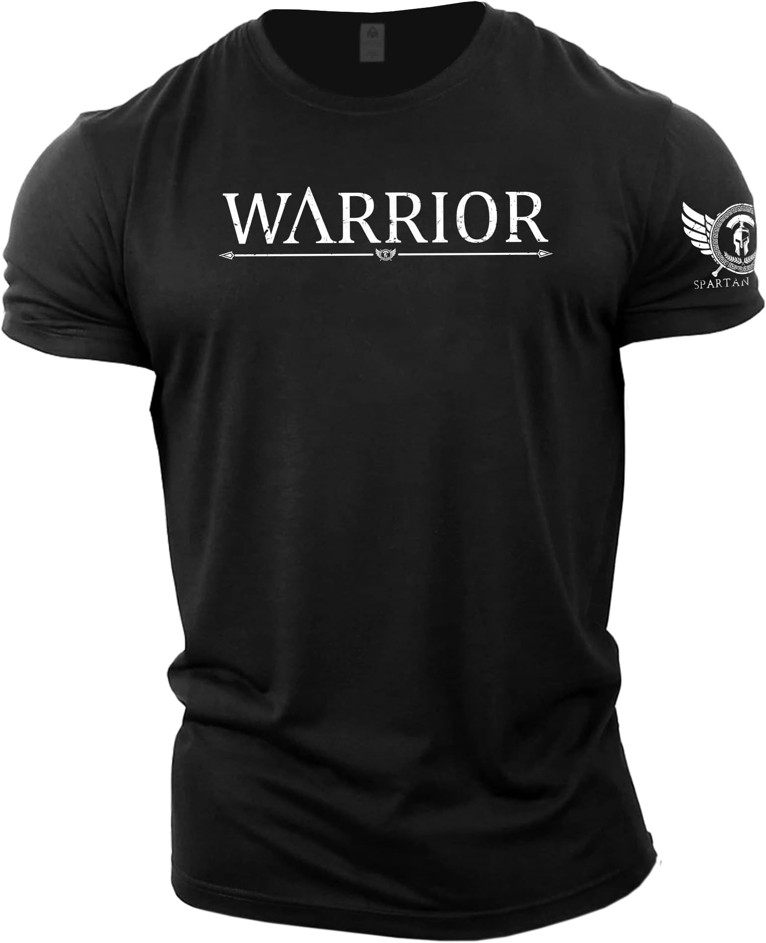 GYMTIER Spartan Forged - Warrior - Men's Gym T-Shirt Bodybuilding Training Workout Lifting Top Clothing