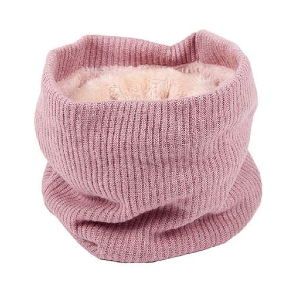 Écharpe en tricot pour femme contre le vent, cache-cou hiver simple de forme cercle