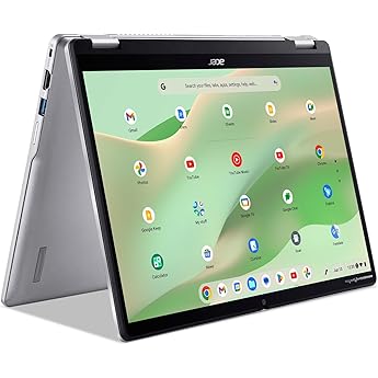 Acer Chromebook Spin 314 Convertible Laptop | Intel Pentium Silver N6000 | 14" HD Corning Gorilla Glass Touch Display | 8GB LPDDR4X | 128GB eMMC | Intel Wi-Fi 6 AX201 | Chrome OS | CP314-1H-P1Q5