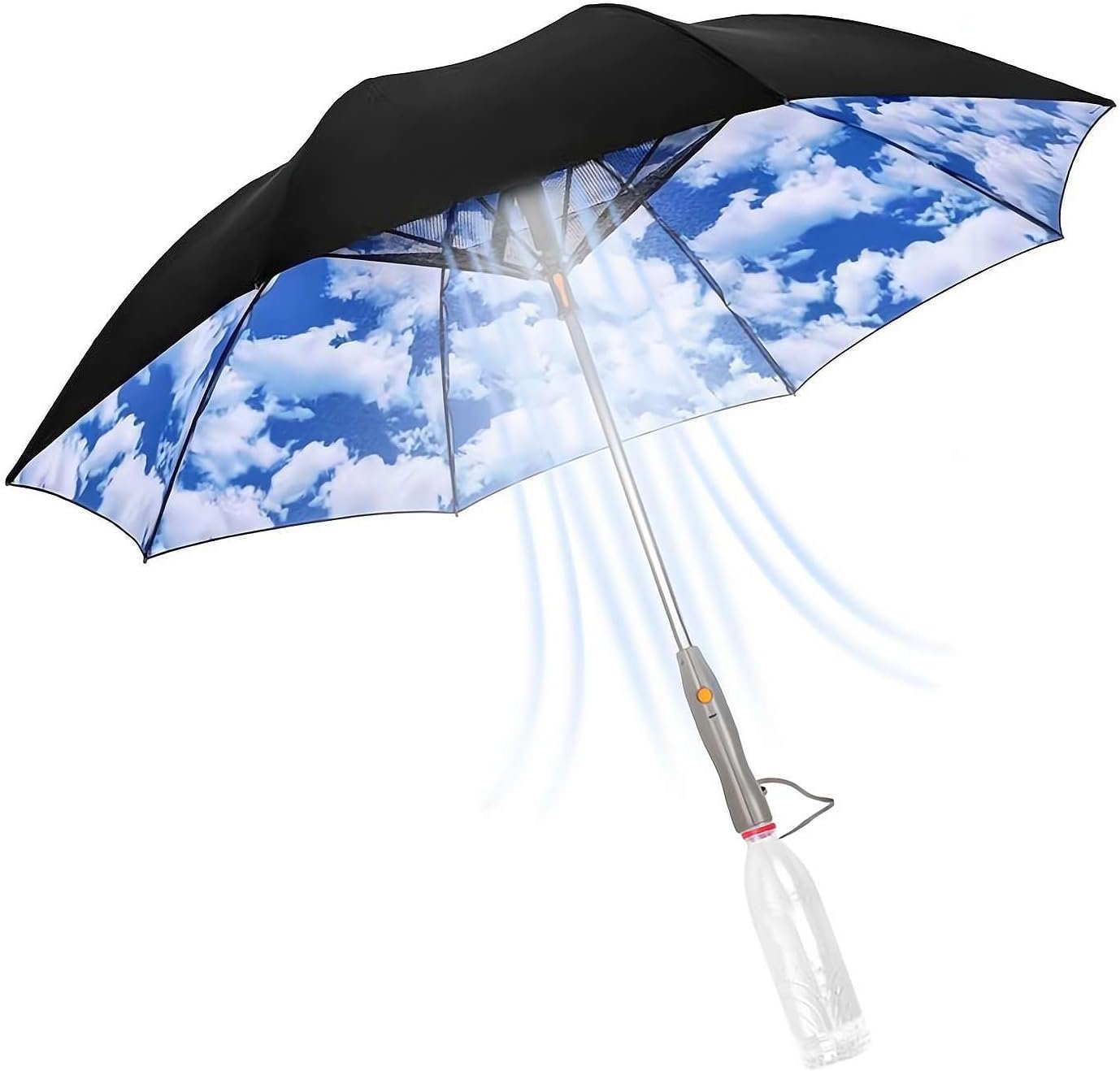 CHULIMAMAO 3 in 1 Umbrella with Fan, Misting Umbrella with