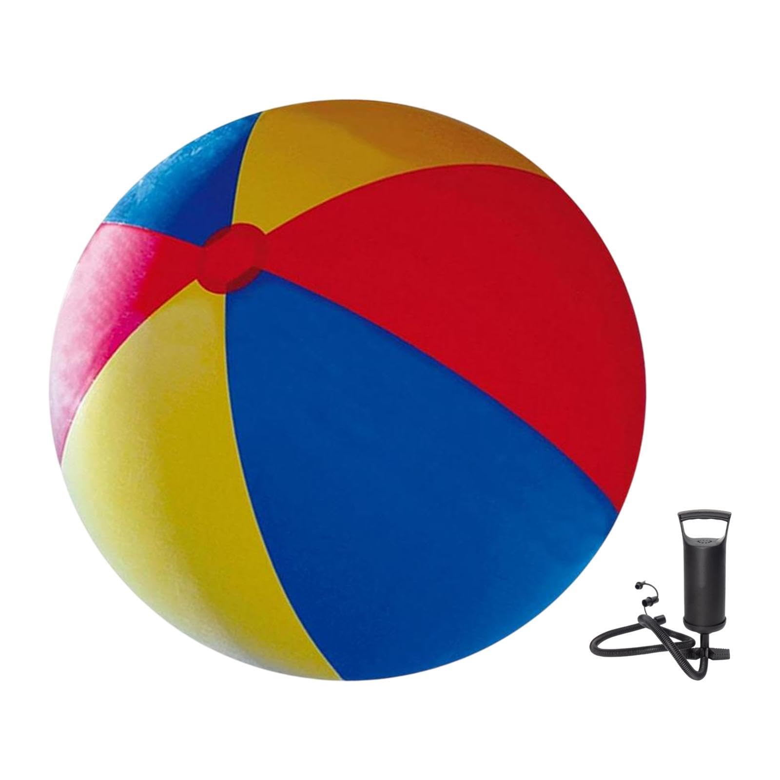 Pallone da Spiaggia Gonfiabile Interattivo in PVC per Giochi Estivi All'aperto, per Feste Ed Eventi, con Pompa Manuale, Diametro 200 Cm