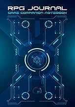 RPG Journal Mixed Paper: Ruled, Graph, Hexagon and Dot Grid | Game Companion Notebook Spaceship UI