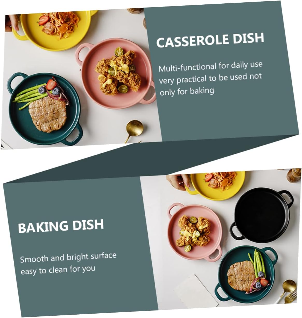 LIFKOME Grill Plate Pan Wire Rack Lasagne Baking Dish Casserole Dish Set Oven Kitchen Baking Cookware