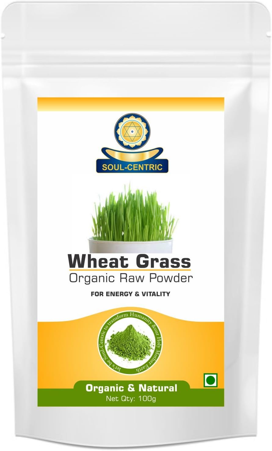 Soul-Centric Organic Wheat Grass Powder for Good Health (100 Gram)