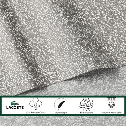 Image of Lacoste Camo Sheet Set, Twin, Gray