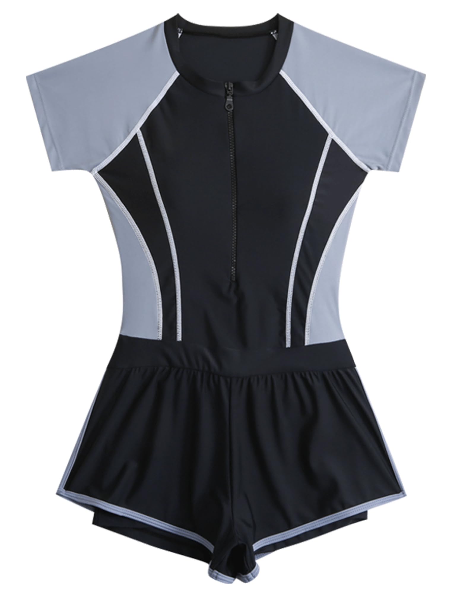 SEAUR Rashguard-Badeanzüge für Mädchen, LSF 50+, UV-Sonnenschutz, Badeanzug, Reißverschluss, Sport-Badebekleidung